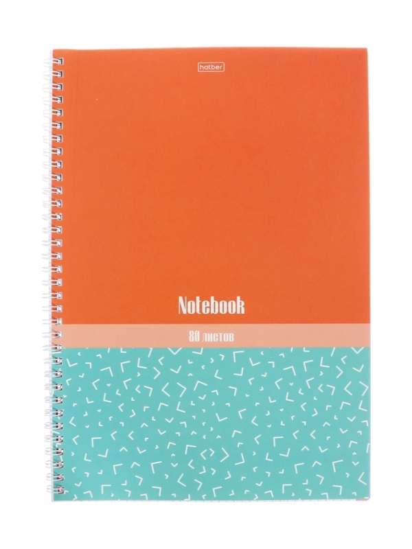 Тетрадь 80л кл на гребне "Скобочки", S-touch,перф на отрыв,цв срез,офсет 60-65г/м&sup2; 2В МИКС