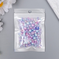 Бусины для творчества пластик "Круглые. Градиент. Русалка сирень" d=3-8 мм, набор 10 гр Бусины для творчества пластик "Круглые. Градиент. Русалка сирень" d=3-8 мм, набор 10 гр