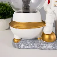Плазменный шар "Космонавт" белый 14х10х19 см RISALUX