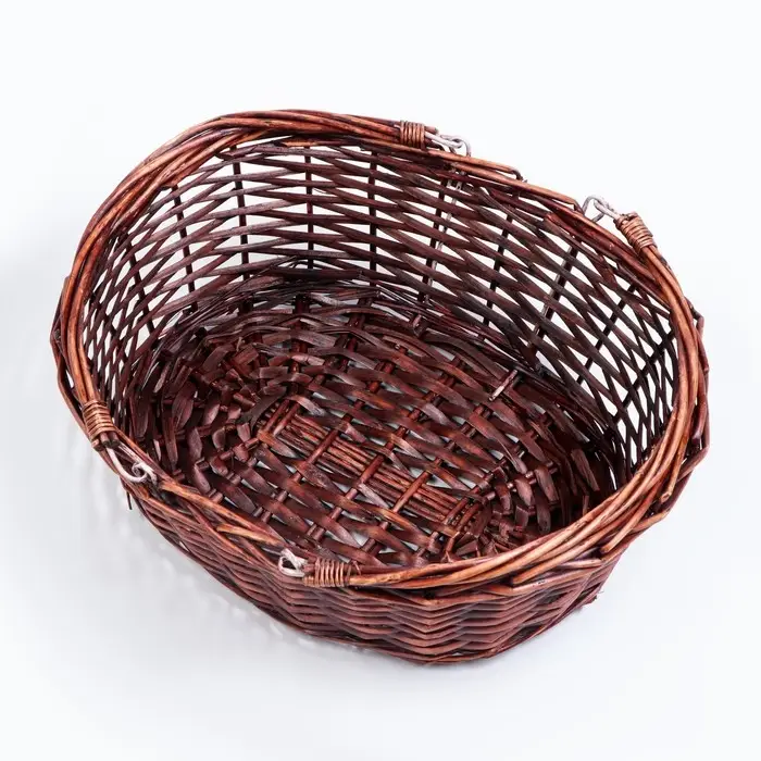 Корзина плетёная с ручками, 39&times;31&times;13 см