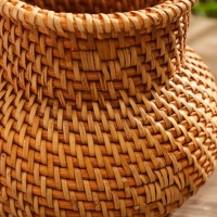 Корзинка плетеная ротанг, 16х16х13 см