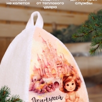 Шапка для бани с детским принтом "Принцесса" Шапка для бани с детским принтом "Принцесса"