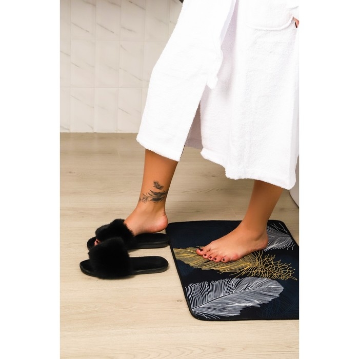 Коврик для дома Доляна &laquo;Пёрышки&raquo;, 40&times;60 см