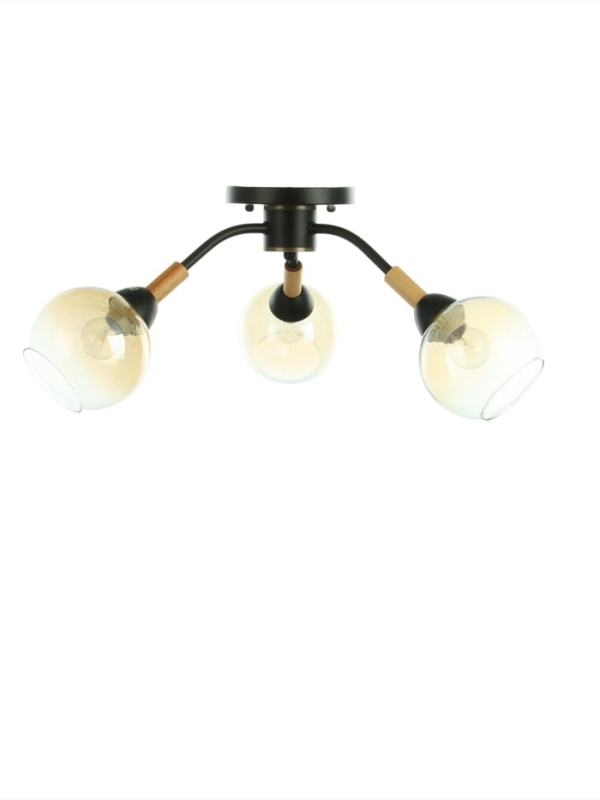 Люстра Люстра "Гундер" 3хЕ27 40Вт черный 57х57х25 см