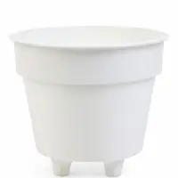 Кашпо со вставкой "Порто" 3,5л, D20 см, h-19 см, цвет белый