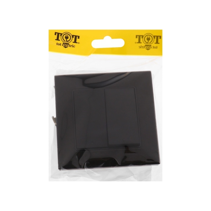 Выключатель TOT Matte Glass, 10 А, 2 кл., с подсветкой, скрытый, стекло, черный Выключатель TOT Matte Glass, 10 А, 2 кл., с подсветкой, скрытый, стекло, черный