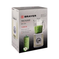 Блендер BRAYER 1205BR, стационарный, 1200 Вт, 1.75 л, 5 скоростей, бежевый