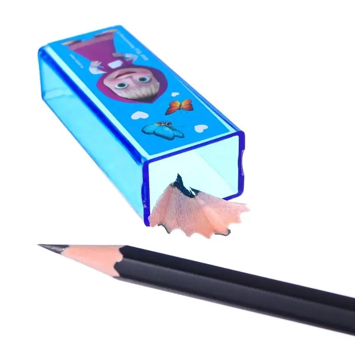 Точилка пластиковая прямоугольная, &laquo;Маша и медведь&raquo;