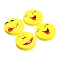 Набор ластиков фигурных Calligrata "Смайлы", 4 штуки, в блистере, МИКС