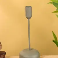 Подсвечник на 1 свечу текстурный "Графит" 8х8х20 см