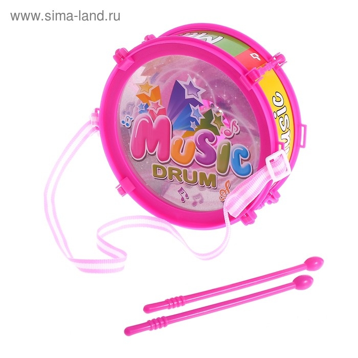 Игрушечный барабан Music drum, световые эффекты, детский, МИКС Игрушечный барабан Music drum, световые эффекты, детский, МИКС
