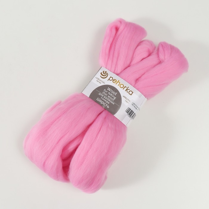 Шерсть для валяния 100% тонкая шерсть 50гр (163-Миндаль) Шерсть для валяния 100% тонкая шерсть 50гр (163-Миндаль)