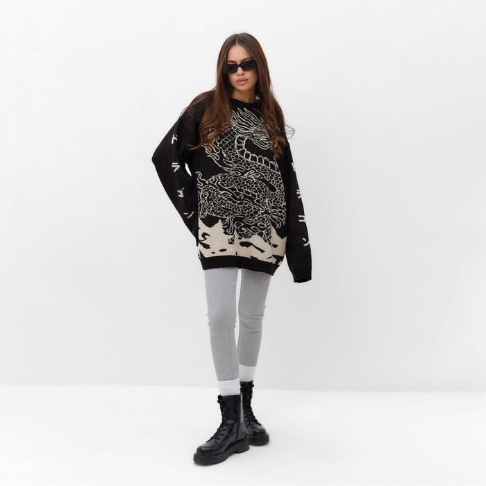 Джемпер женский MIST Джемпер женский MIST "Dragon", черный, onesize (44-48)