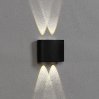 Светильник фасадный &laquo;Полусфера&raquo;, FSD-072, 4 Вт, 4000К, 2 луча, IP65, 220 В, пластик, черный   100842