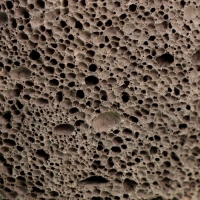 Натуральная пемза для педикюра, с подвесом, 9,5 &times; 7 см, цвет коричневый