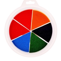 Краски пальчиковые, на водной основе, с губкой, 6 цветов