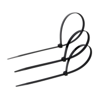 Хомут нейлоновый для стяжки, ТУНДРА, 9х450 мм, черный, 100 шт