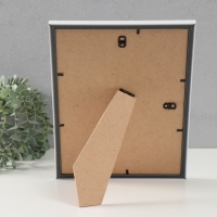 Фоторамка пластик "МИРАМ" 21х29,7 см, (A4) белый (пластиковый экран)