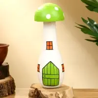 Сувенир &laquo;Домик Грибок&raquo;, 10&times;10&times;21.5 см, дерево, бело-зелёный