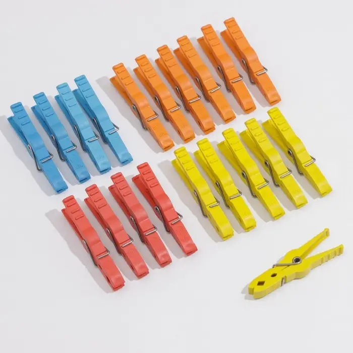 Прищепки бельевые &laquo;Кубаночка&raquo;, 8 см, 20 шт, цвет МИКС