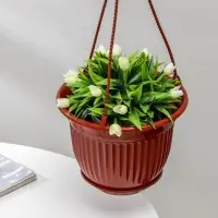 Кашпо для цветов &laquo;Венеция&raquo;, 5 л, с подвесом, коричневое