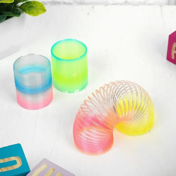 Пружинка - радуга &laquo;Перелив&raquo;, d=4 см, МИКС