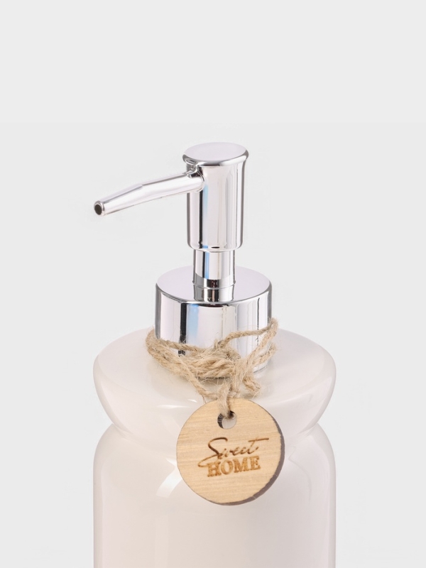 Набор для ванной 4 предмета (дозатор для мыла, стакан, мыльница, емкость для ватных дисков)   102275