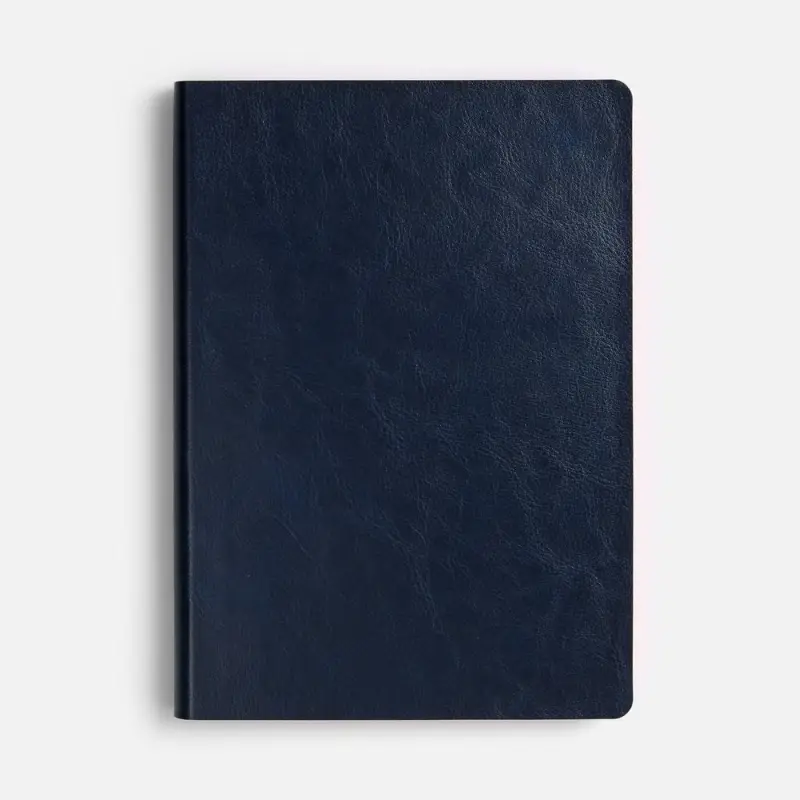 Ежедневник Doppio, недатированный, синий с оранжевым