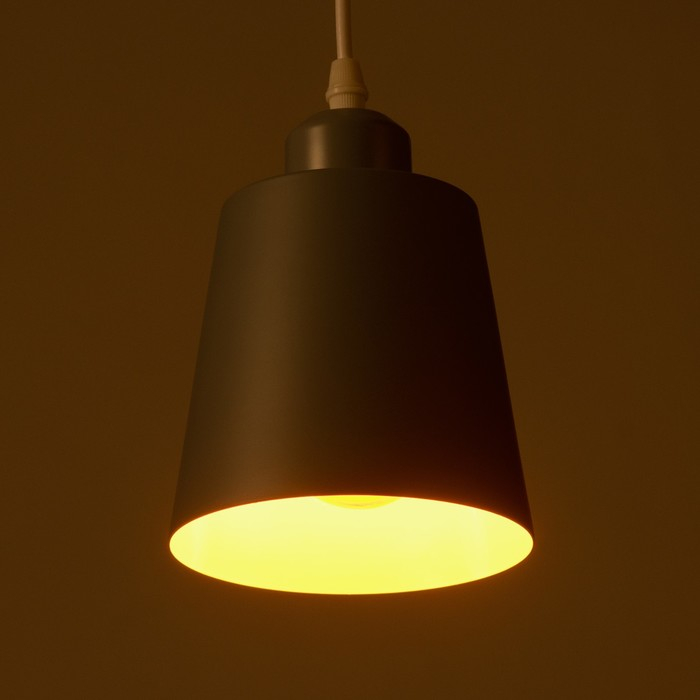 Светильник BayerLux Подвес Светильник BayerLux Подвес "Цилиндр" 1x40Вт E27 серый 13х13х16-96 см