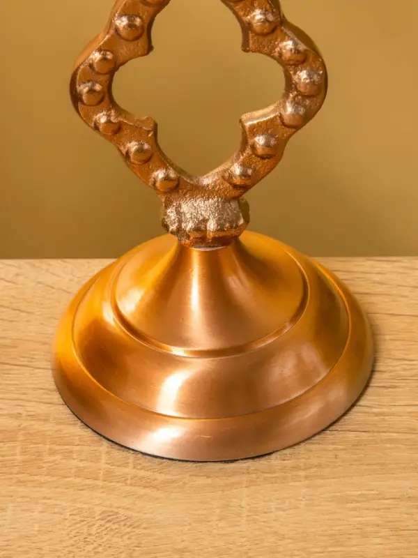 Подсвечник "Сияние" алюминий 10х10х19 см