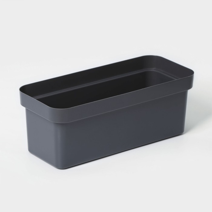 Ящик балконный для цветов «Эко», 40 см, 8 л, цвет темный гранит Ящик балконный для цветов «Эко», 40 см, 8 л, цвет темный гранит