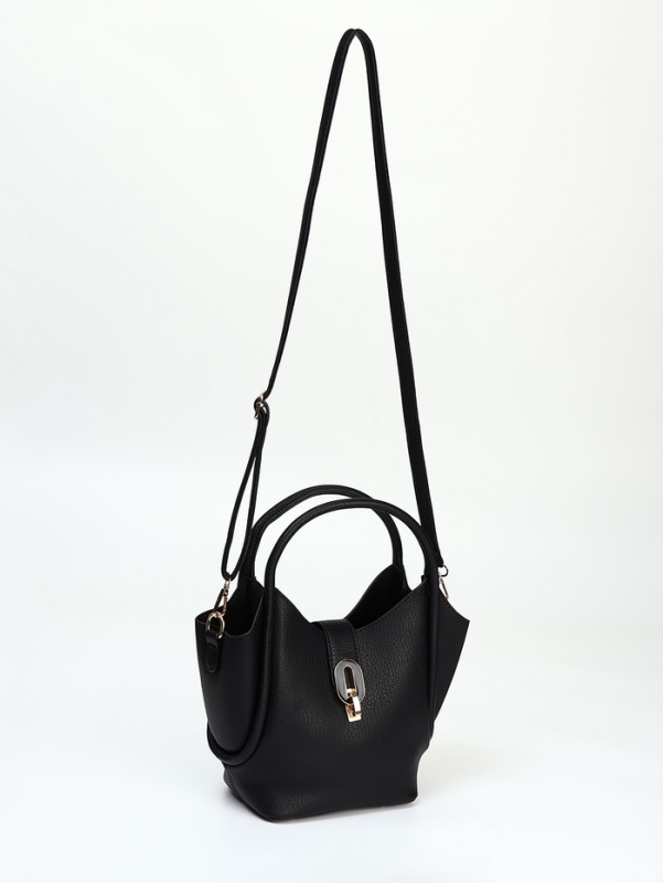 Сумка женская тоут на молнии, цвет чёрный