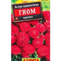 Семена цветов Астра Гном красная , Ц/П,0,2 г