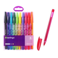 Набор ручек шариковых 10 цветов, Berlingo "Triangle 100T" 0.5мм Набор ручек шариковых 10 цветов, Berlingo "Triangle 100T" 0.5мм