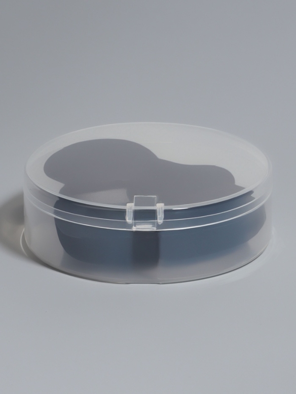 Набор спонжей д/макияжа 3шт: сердце, овал, треуг б/увел в пласт футл латекс черн пакет QF