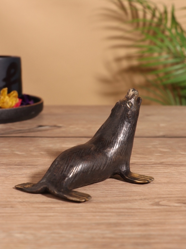 Сувенир бронза "Тюлень" 10х8х7 см
