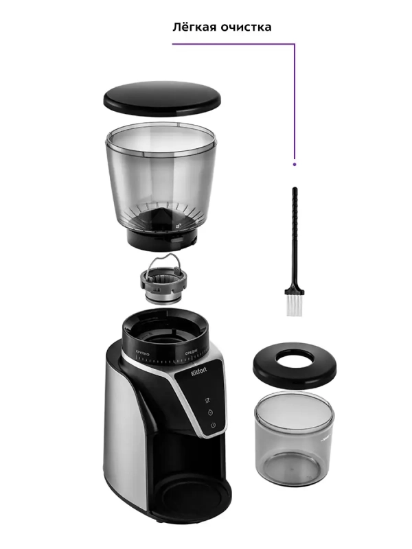 Кофемолка электрическая жерновая КТ-784 - 165 Вт