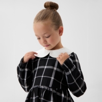 Платье детское KAFTAN "Клетка", р. 32 (110-116 см), черный Платье детское KAFTAN "Клетка", р. 32 (110-116 см), черный