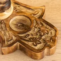 Подставка под благовония "Рука Фатимы" дерево 15 см