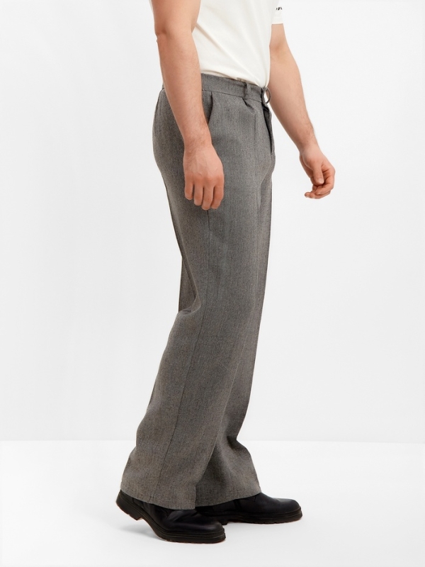 Брюки мужские  MINAKU: Modern classic цвет темно-серый, р-р 54