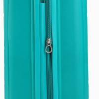 Чемодан 20", PP, 38*22*56, отд на молнии, код замок, 4 колеса, зеленый