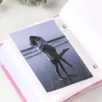 Фотоальбом 100 фото "Малышке" 10X15см, ПП карм., розовый