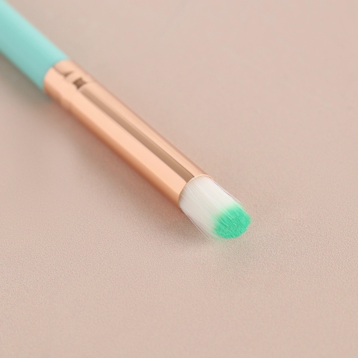 Набор кистей для макияжа, 7 предметов, цвет бирюзовый