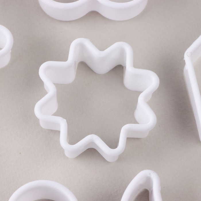 Набор форм для печенья &laquo;Нежность&raquo;, 6 шт, пластик