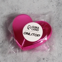 Флакон для парфюма &laquo;Сердце&raquo;, стеклянный, с распылителем, 25 мл, цвет розовый