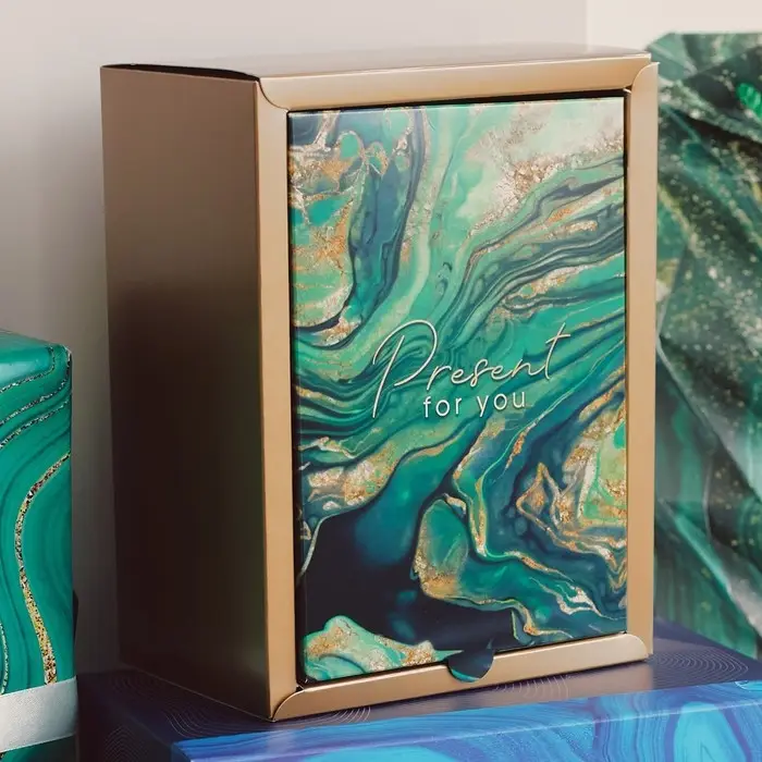 Коробка подарочная складная, упаковка, &laquo;Малахит&raquo;, 20 х 15 х 10 см