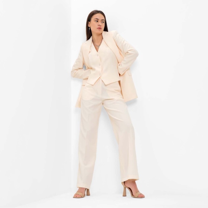 Пиджак женский MIST: Classic Collection р. 48, бежевый