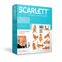 Весы напольные электронные SC-BS33E077, йога коты