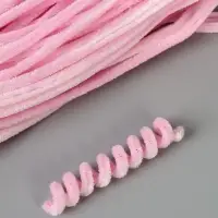 Синельная проволока, набор 100 шт, размер 1 шт 30х0,8 см, цвет розовый