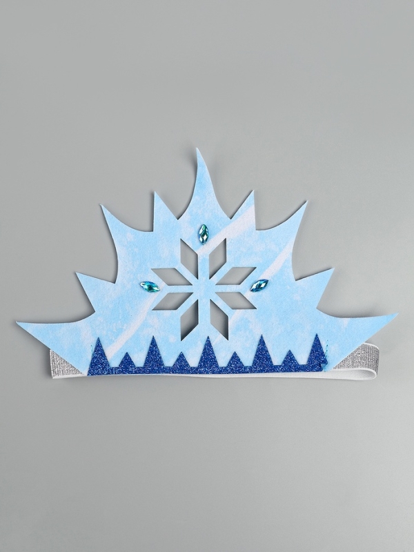 Карнавальный костюм Карнавальный костюм "Снежная принцесса" рост 104-134 см, платье, чокер, корона, палочка